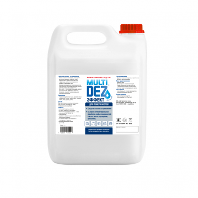 МультиДез-Эффект без запаха готовый раствор для дезинфекции и мытья поверхностей 5000 мл.