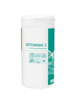 Оптимакс С дезинфицирующие салфетки в тубе, 60 шт.