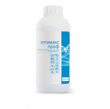 Оптимакс Проф универсальное концентрированное дезинфицирующее средство с моющим эффектом для обработки инструментов, 500 мл